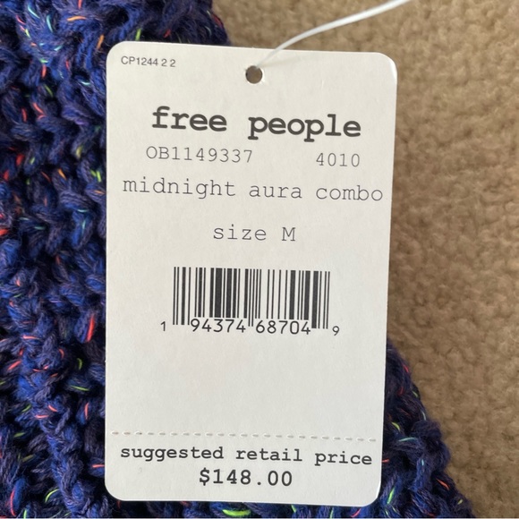 NWT Free People Midnight Aura Combo Sweater Medium - Picture 4 of 8